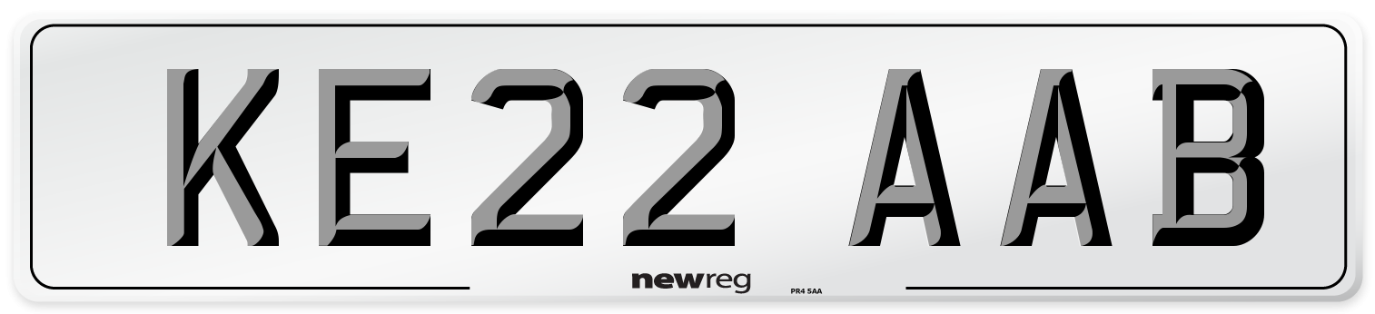 KE22 AAB Number Plate from New Reg